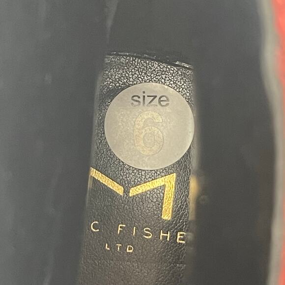 Marc Fisher LTD Boots Size 6 Haylian Point Toe Ankle Reptile Print Metallic Heel - Picture 15 of 15